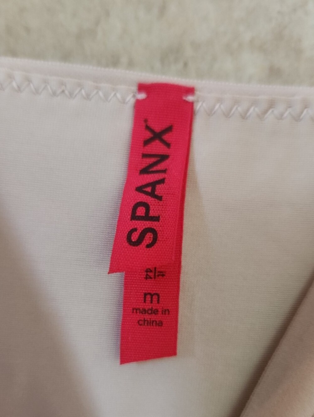 NWT- SPANX -Pale Blush V-Neck Midi Slip Dress - Picture 4 of 4